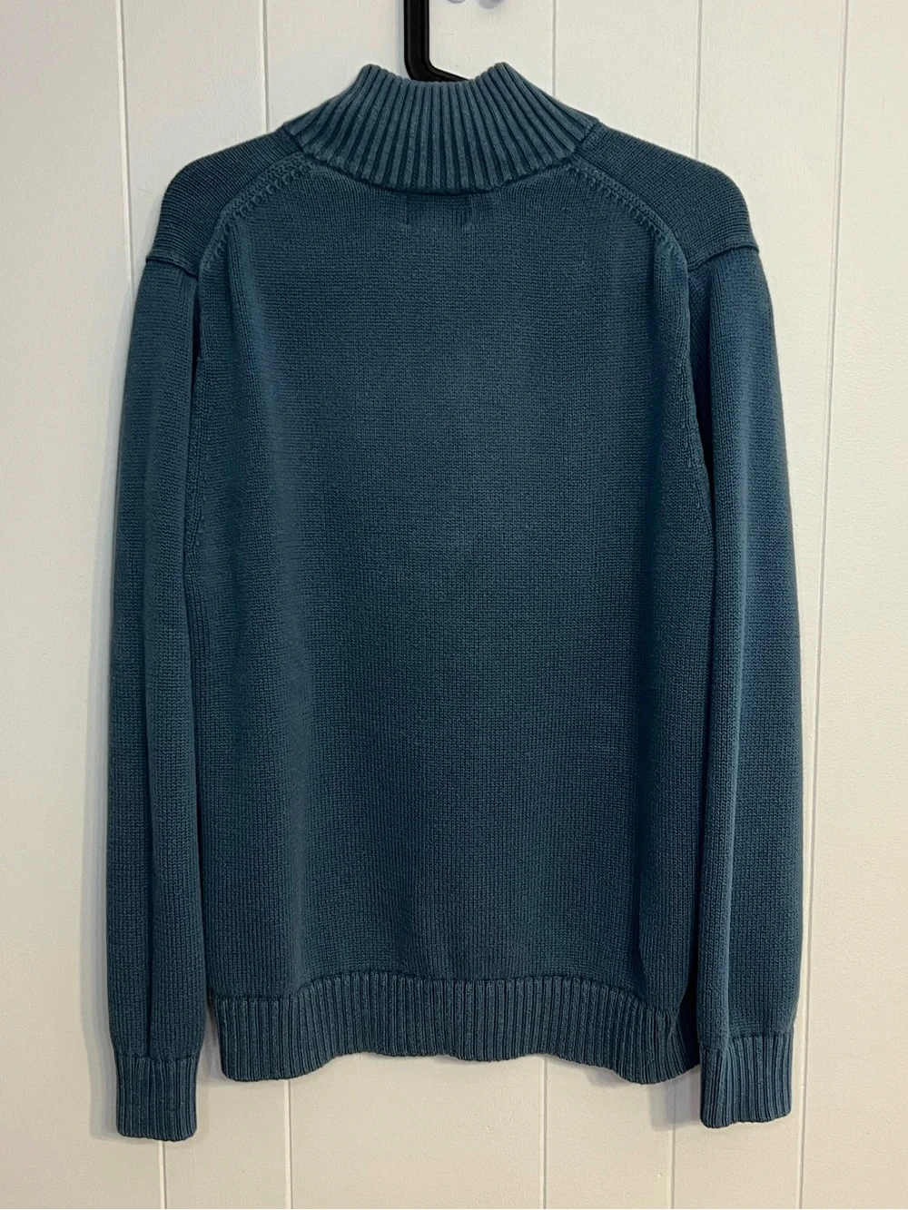 L.L. Bean 100% Cotton Knit Quarter-Zip‎ Sweater Size M